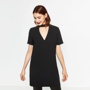 Zara V-Neck Choker Dress